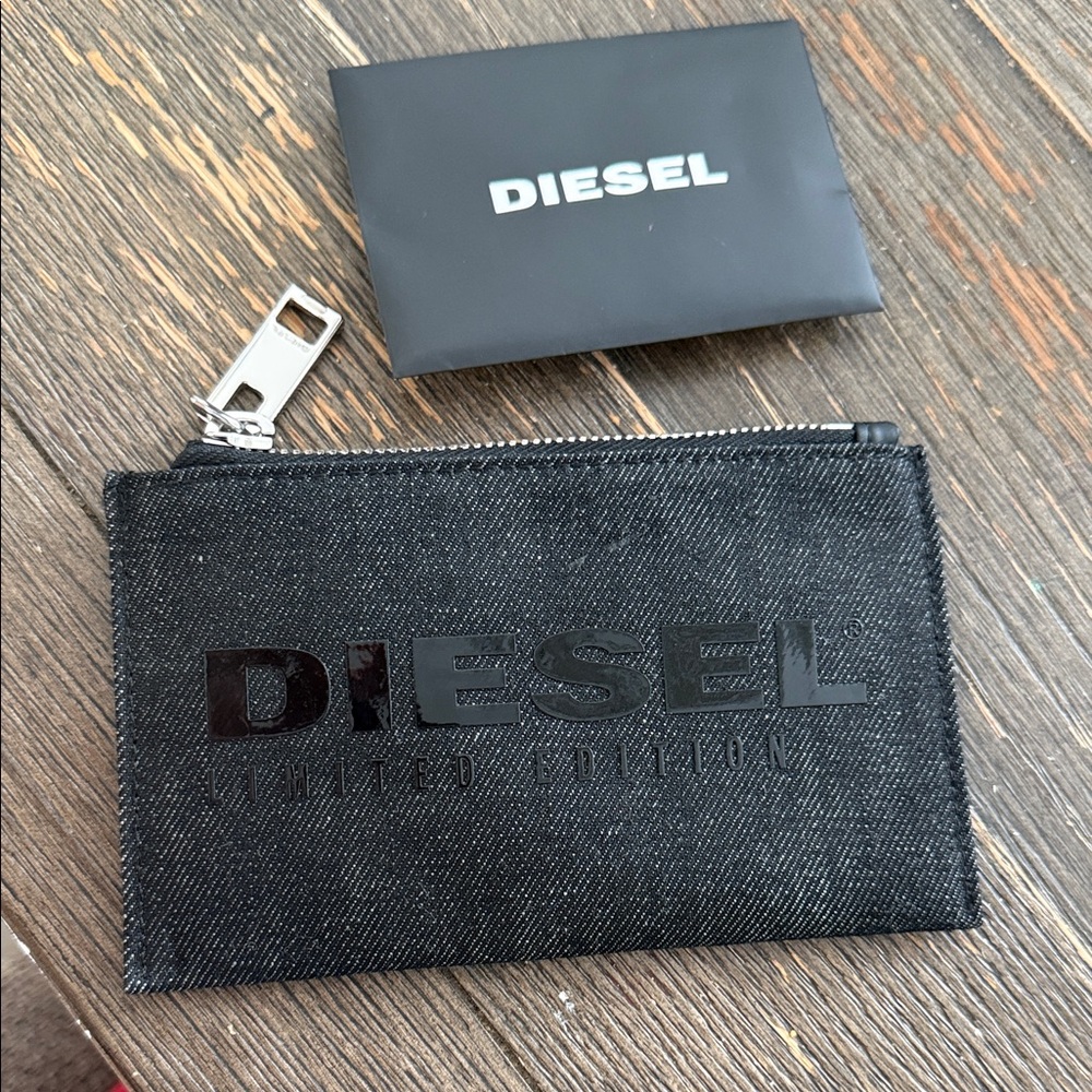 Diesel Black Denim Pouch